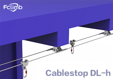 Double cable horizontal lifeline